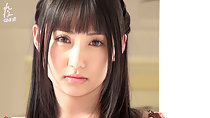 Long hair framing her pretty face